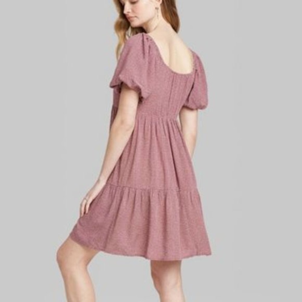 Wild Fable Polka Dot Puff Sleeve Dress